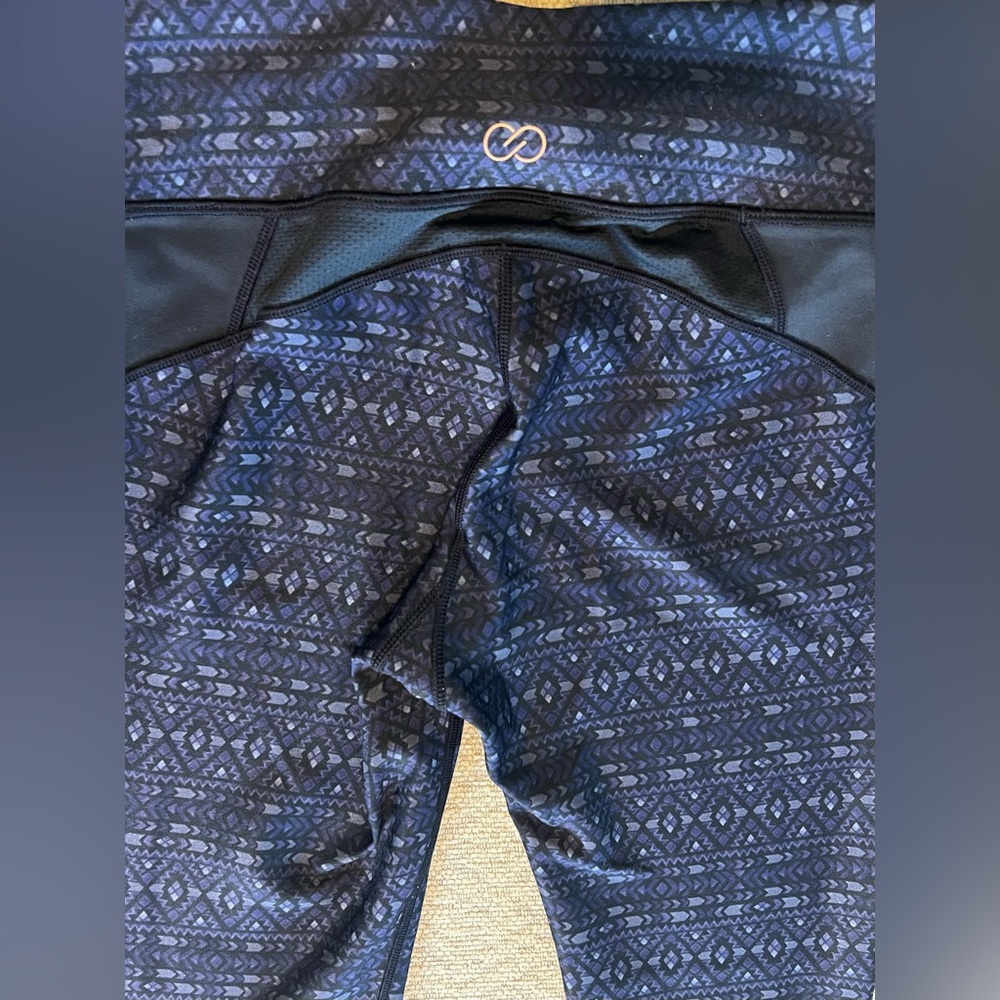 CALIA by Carrie Underwood Navy Small Women's Leggings crop athletic running yoga